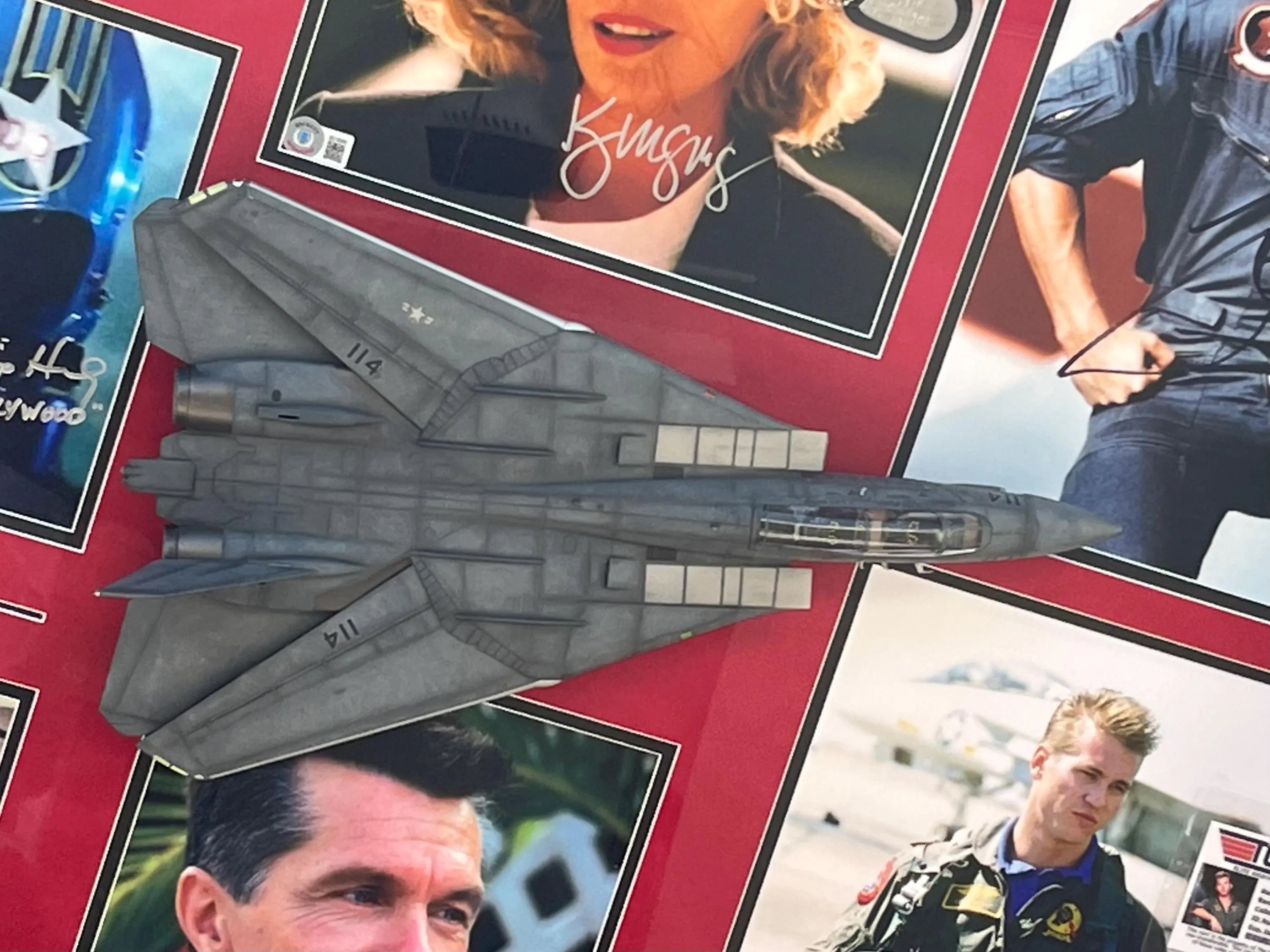 Top Gun Movie Cast Signed  Shadowbox display. Certified Signatures