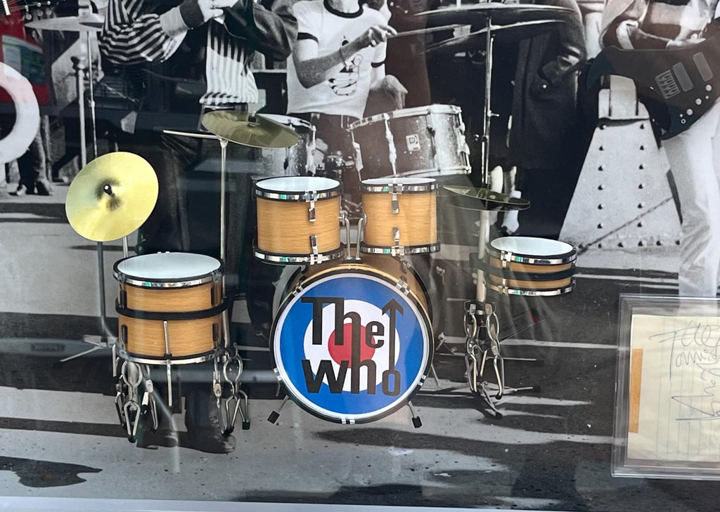 THE WHO group signed Collage Shadowbox Certified Signatures