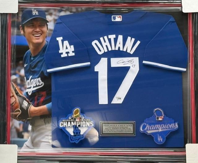 Shohei Ohtani Signed Los Angeles Dodgers Jersey Custom Framed Fanatic Certified