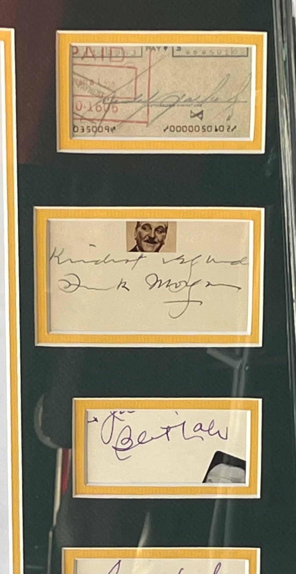 Original Wizard of Oz Cast Signed Collage Custom Framed Garland +