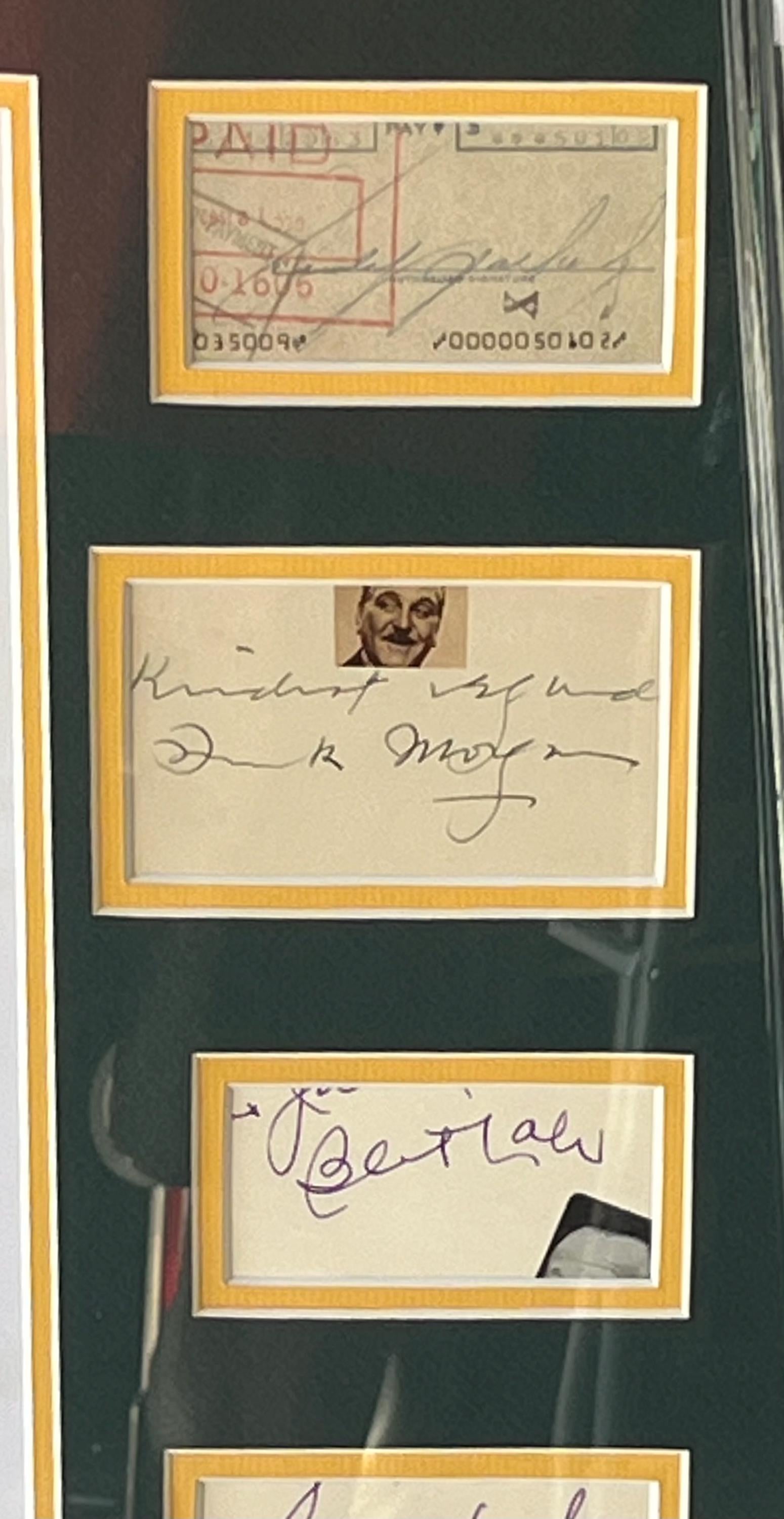 Original Wizard of Oz Cast Signed Collage Custom Framed Garland +