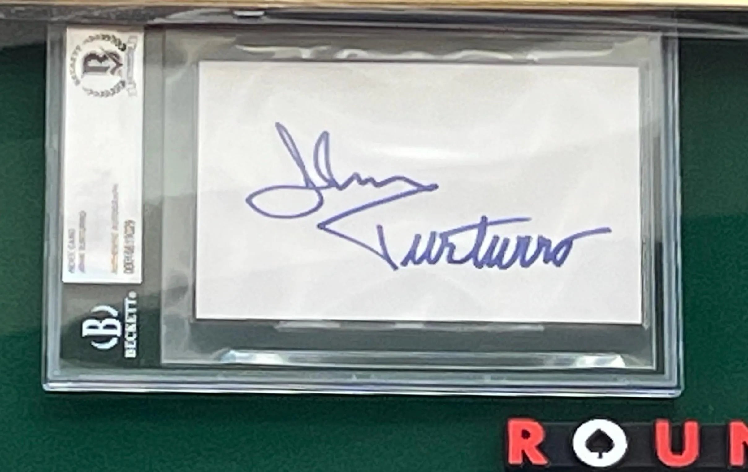 Rounders Cast  Signed Shadowbox Display PSA Beckett ACOA Certified