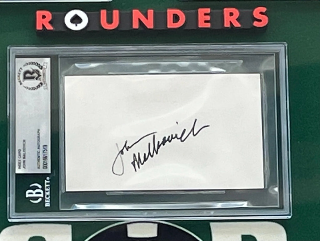 Rounders Cast  Signed Shadowbox Display PSA Beckett ACOA Certified