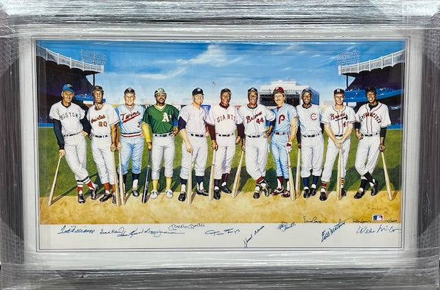 500 Homerun Club Signed Litho JSA Certified