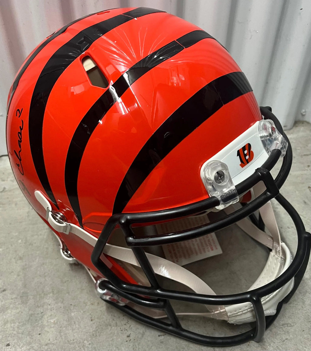 Jamar Chase Signed Full Size Speed Helmet. Beckett Certified