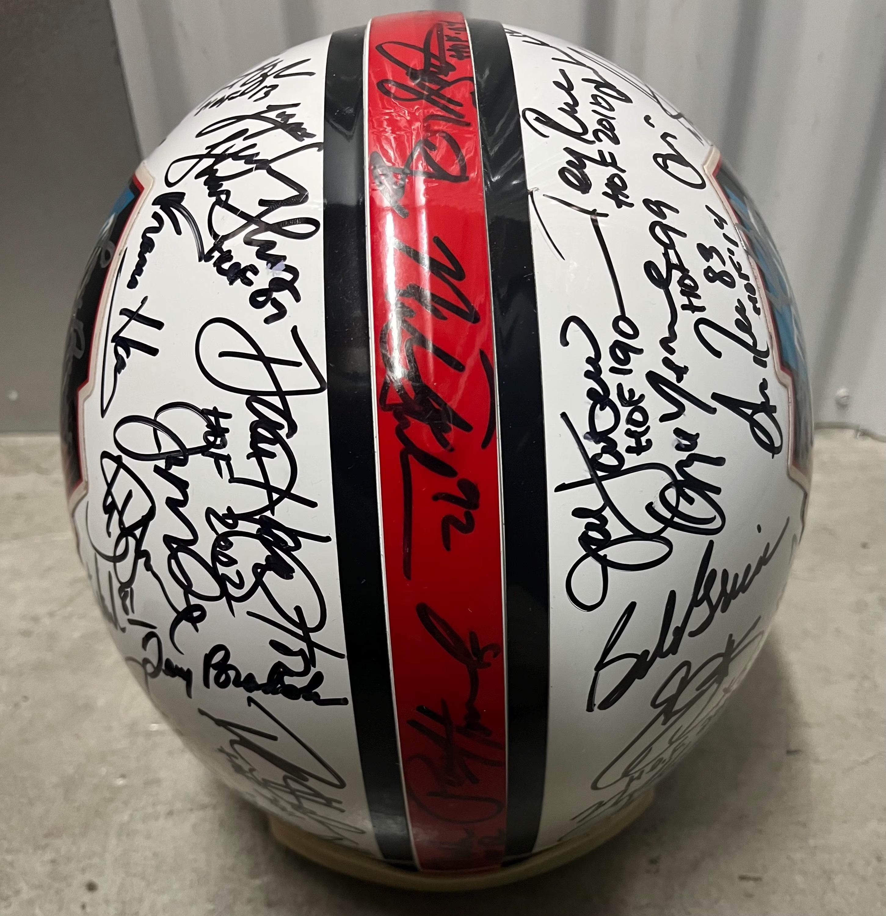 NFL Hall Of Fame Pro Authentic Full Size Helmet multi signed