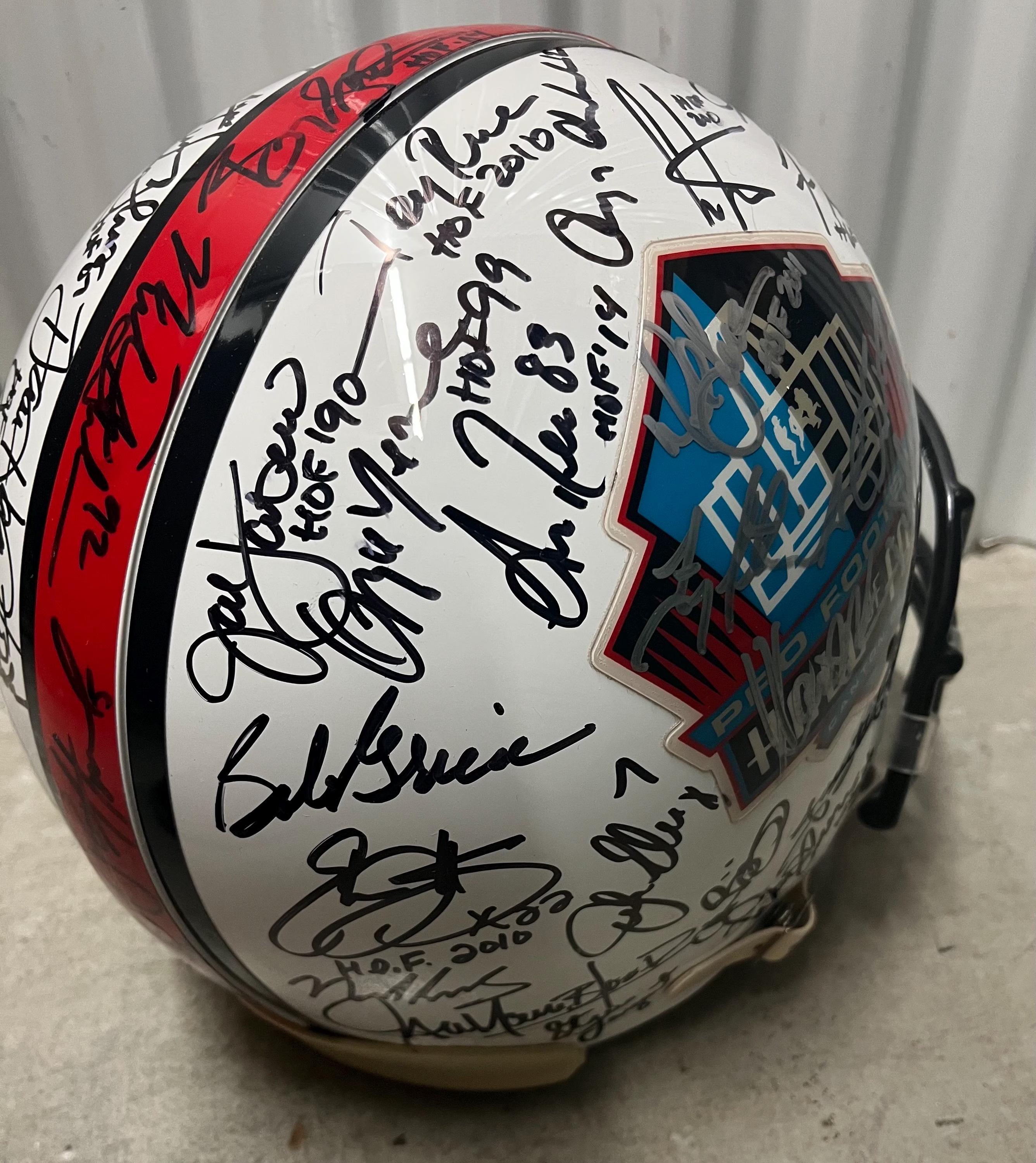 NFL Hall Of Fame Pro Authentic Full Size Helmet multi signed