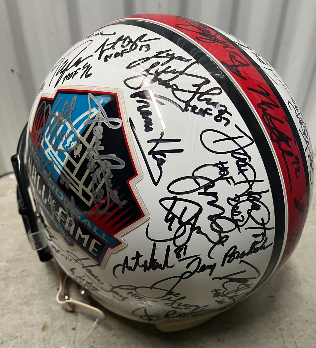 NFL Hall Of Fame Pro Authentic Full Size Helmet multi signed