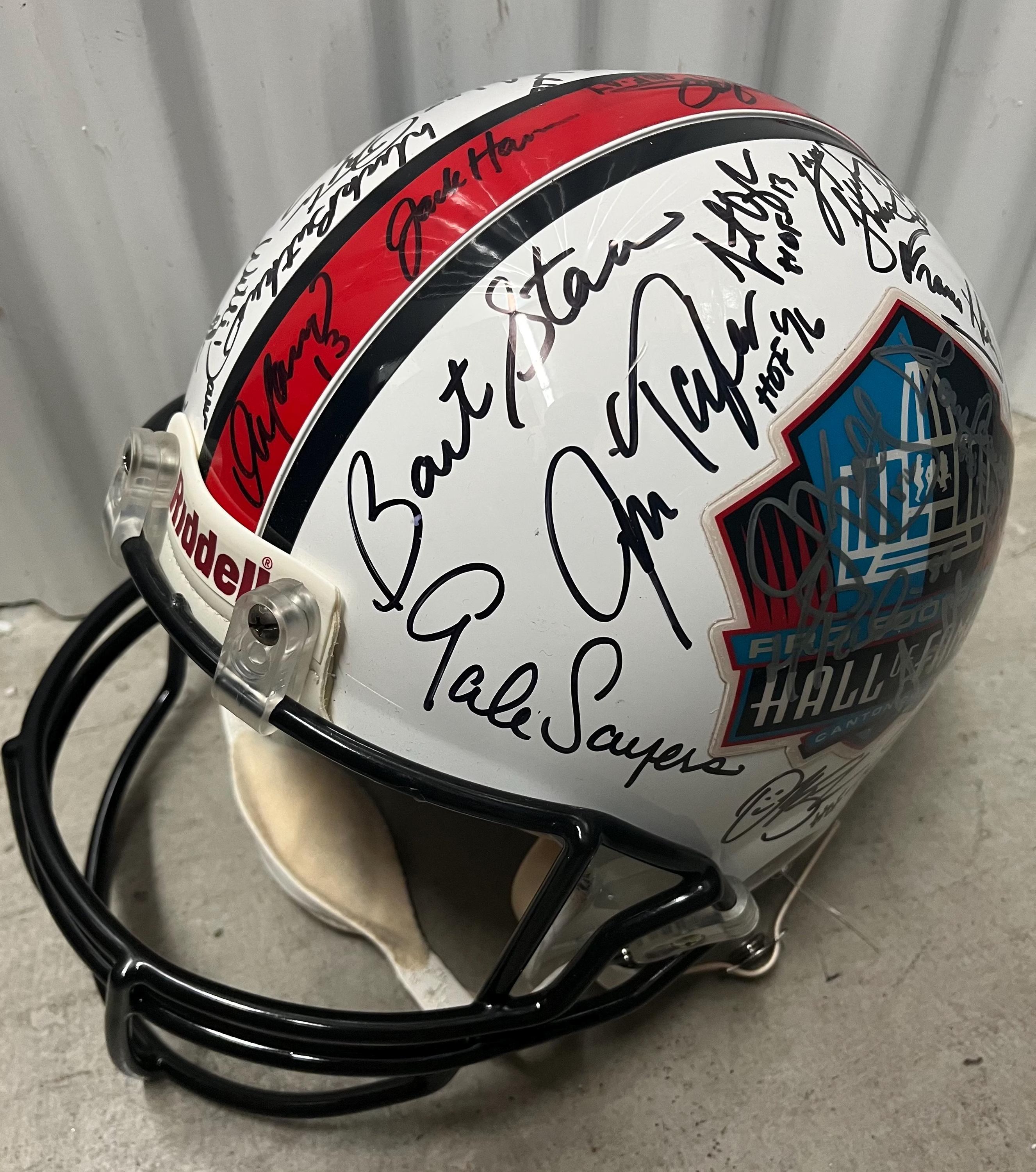 NFL Hall Of Fame Pro Authentic Full Size Helmet multi signed