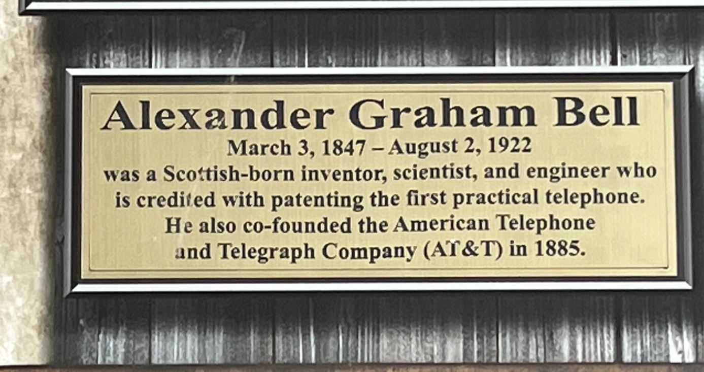Alexander Graham Bell Signed Cut Shadowbox Display
