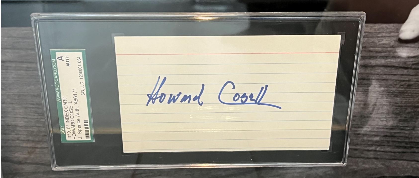 Muhammad Ali & Howard Cosell Signed Shadowbox frame display Certified