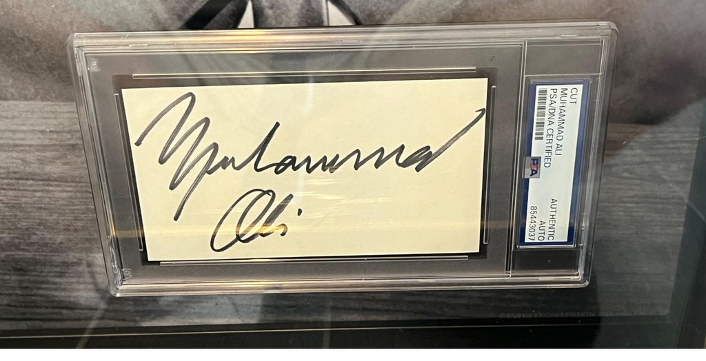 Muhammad Ali & Howard Cosell Signed Shadowbox frame display Certified