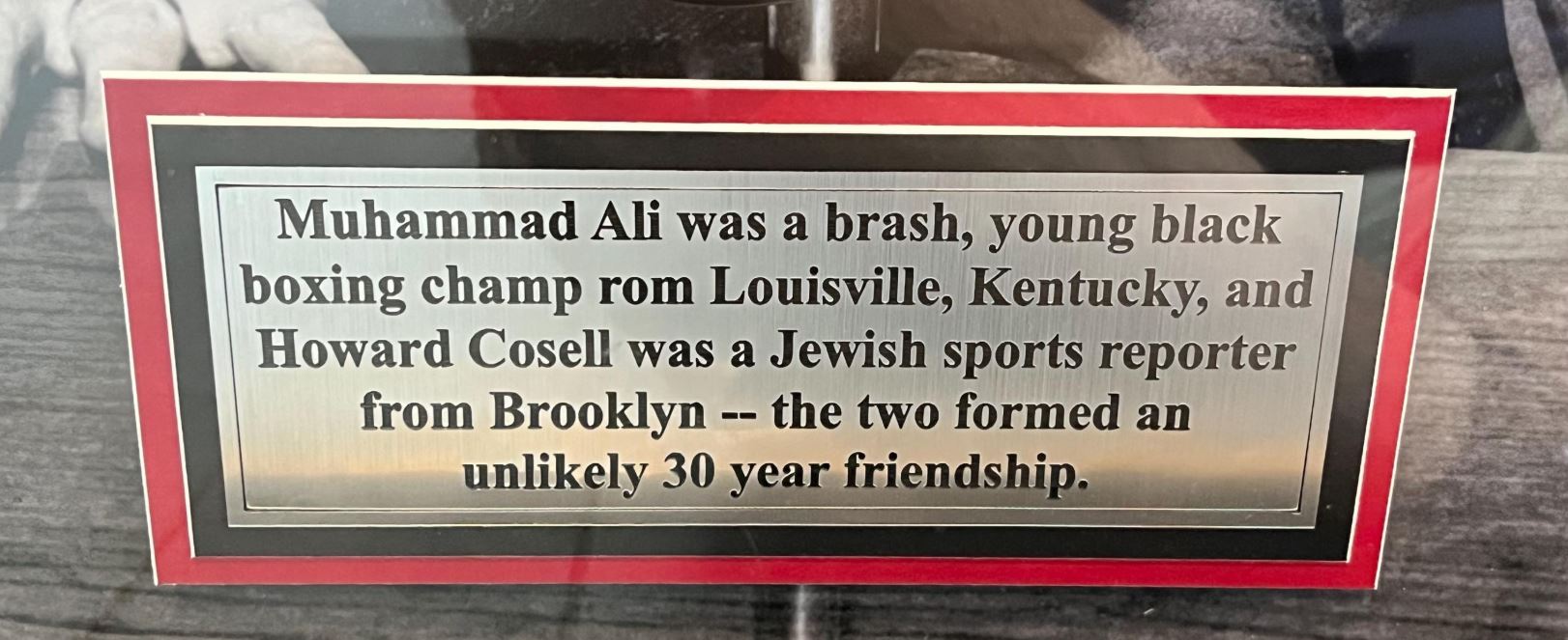 Muhammad Ali & Howard Cosell Signed Shadowbox frame display Certified