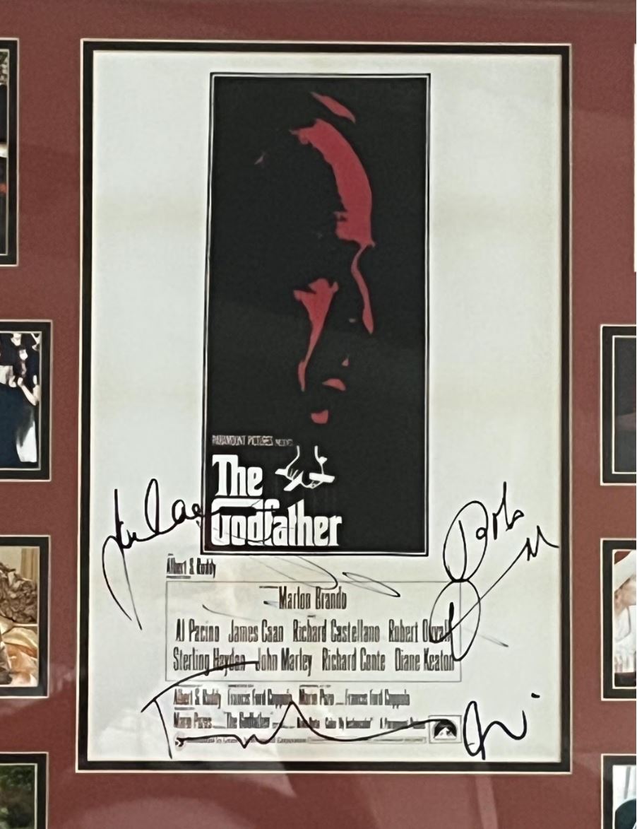 The Godfather Cast Signed Collage Custom Framed PSA/DNA certified