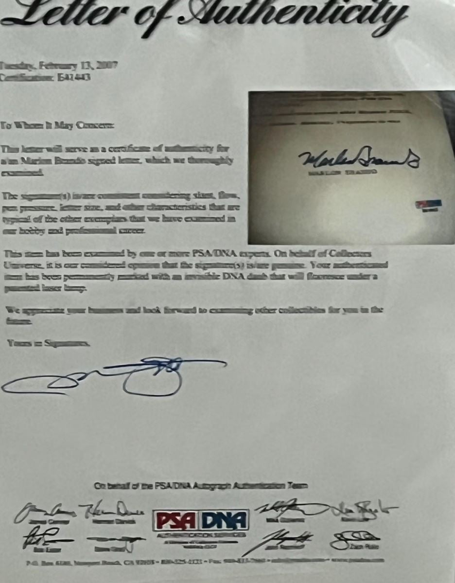 The Godfather Cast Signed Collage Custom Framed PSA/DNA certified