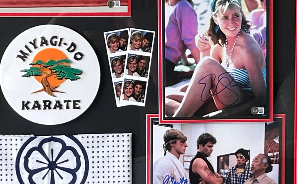 Karate Kid Shadowbox Display Signed by Macchio, Zabk, Morita + more Certified
