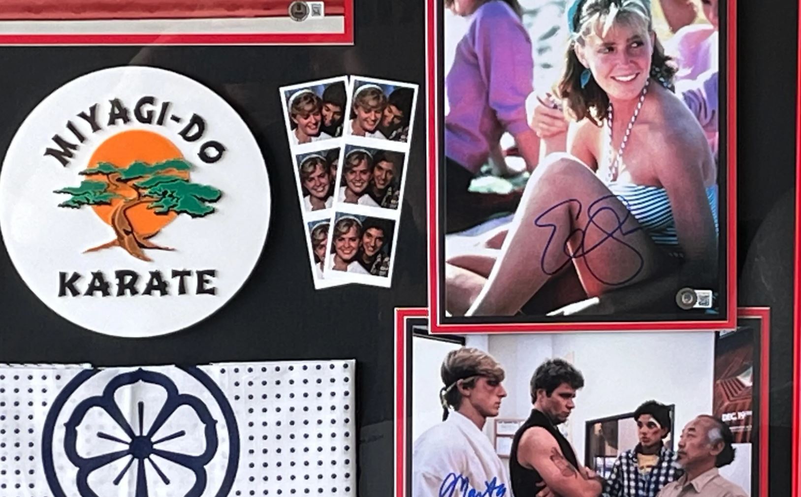 Karate Kid Shadowbox Display Signed by Macchio, Zabk, Morita + more Certified