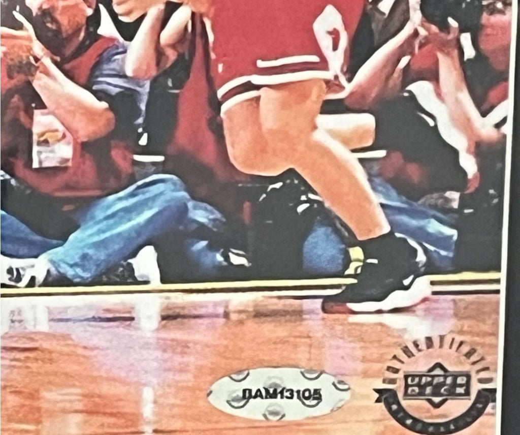 Michael Jordan Signed Last Shot Photo UDA Certified Custom Frame