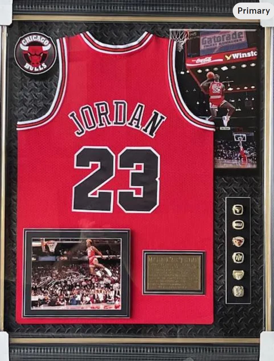 Michael Jordan Signed Photo Custom framed UDA Upper Deck Authenticated