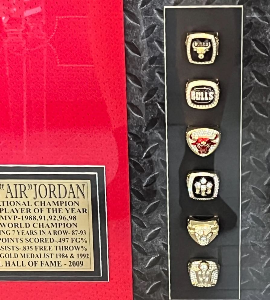 Michael Jordan Signed Photo Custom framed UDA Upper Deck Authenticated