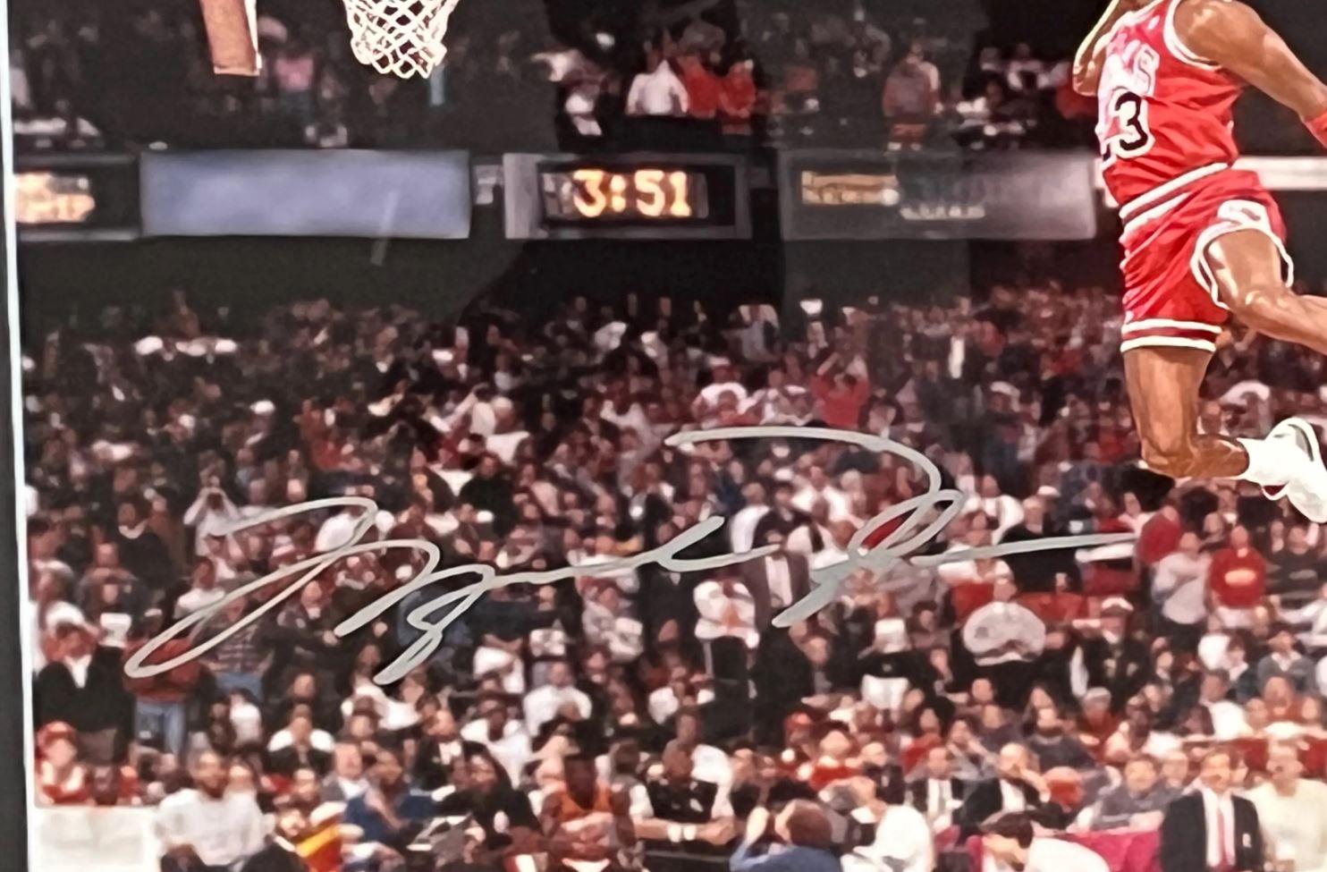 Michael Jordan Signed Photo Custom framed UDA Upper Deck Authenticated