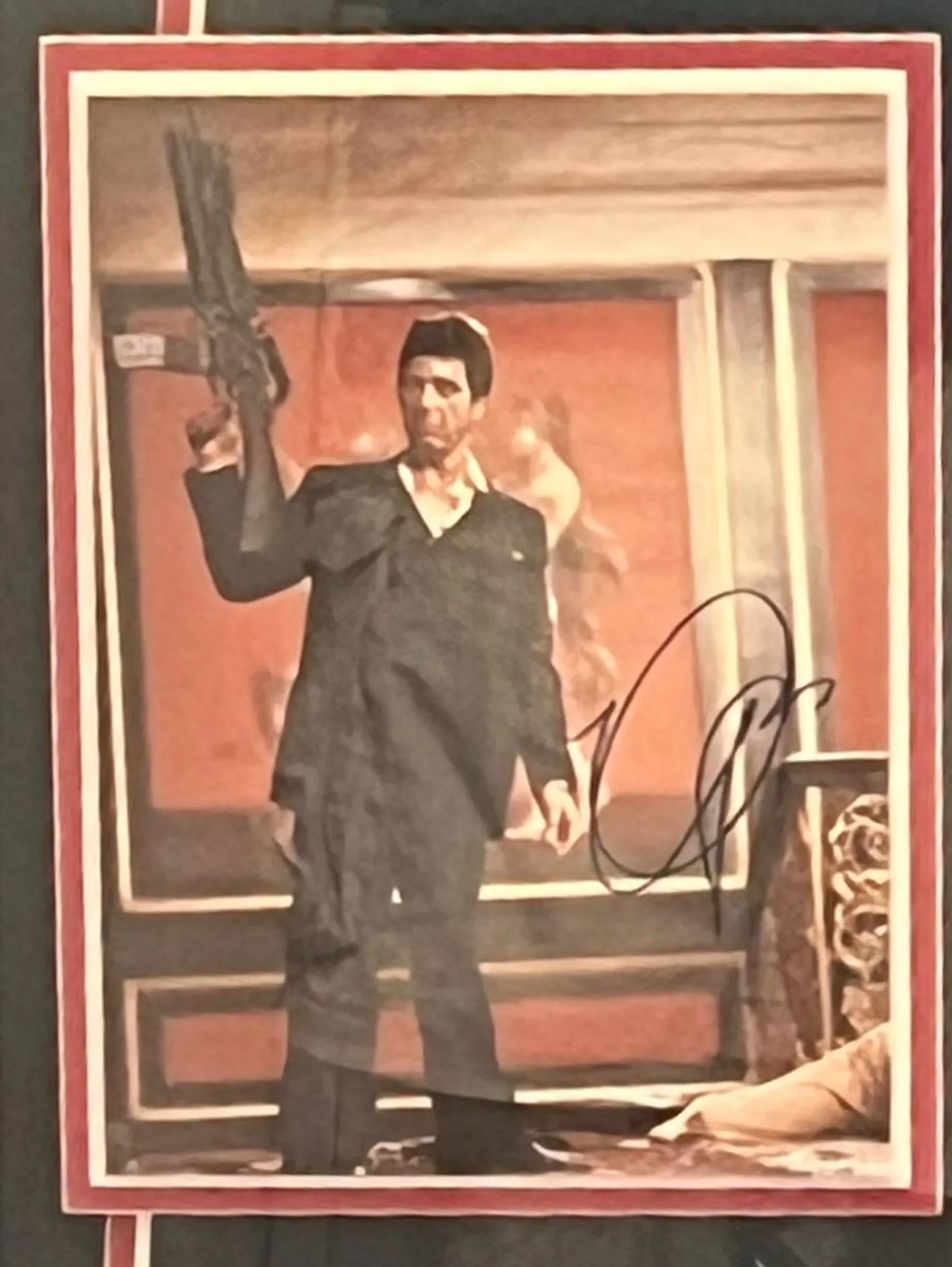 Al Pacino Signed Scarface Poster custom framed PSA/DNA authentication