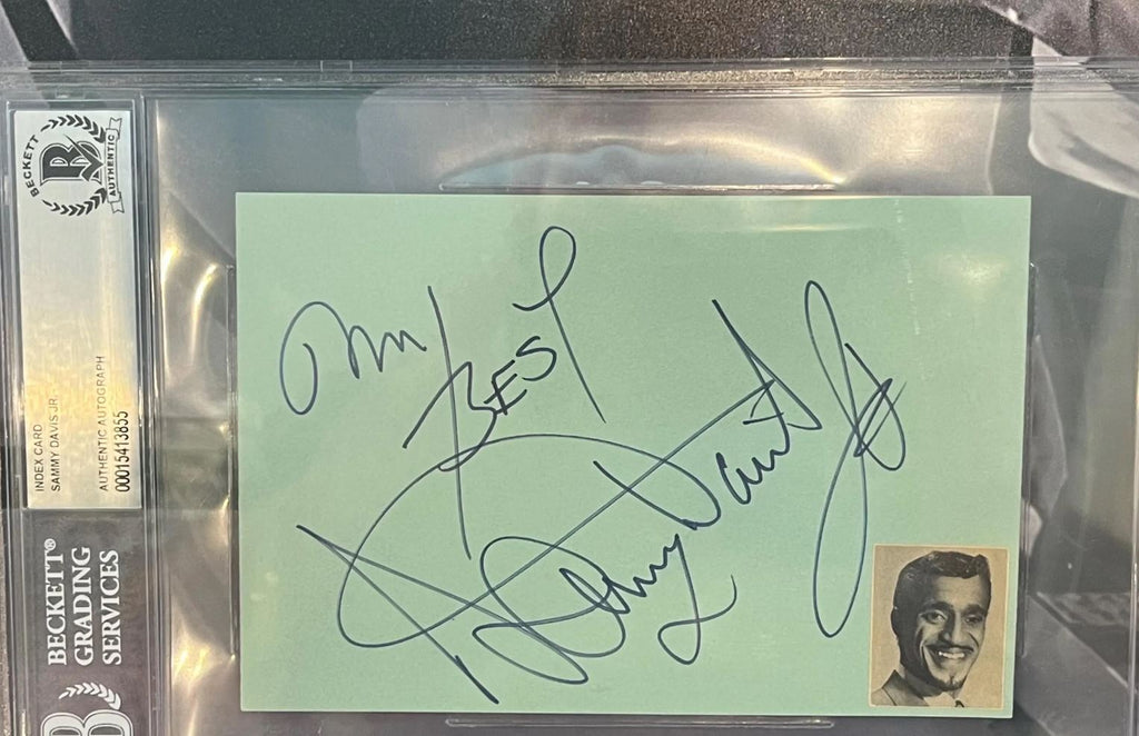 The Rat Pack Signed shadowbox display. Sinatra, Davis Jr., Martin & Lawford. Beckett Certified