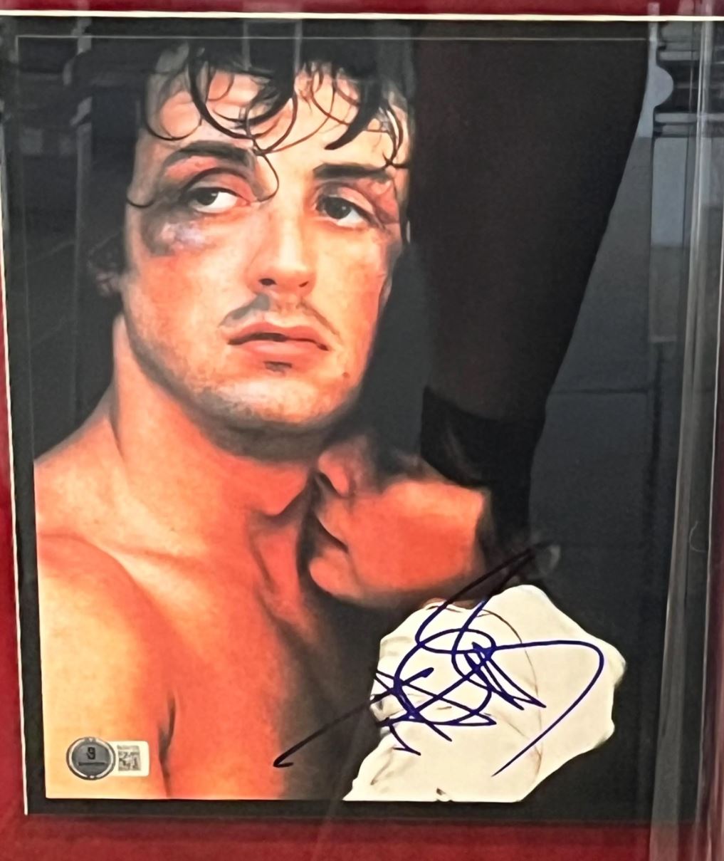 Cast of ROCKY Signed Collage Shadowbox Certified Signatures