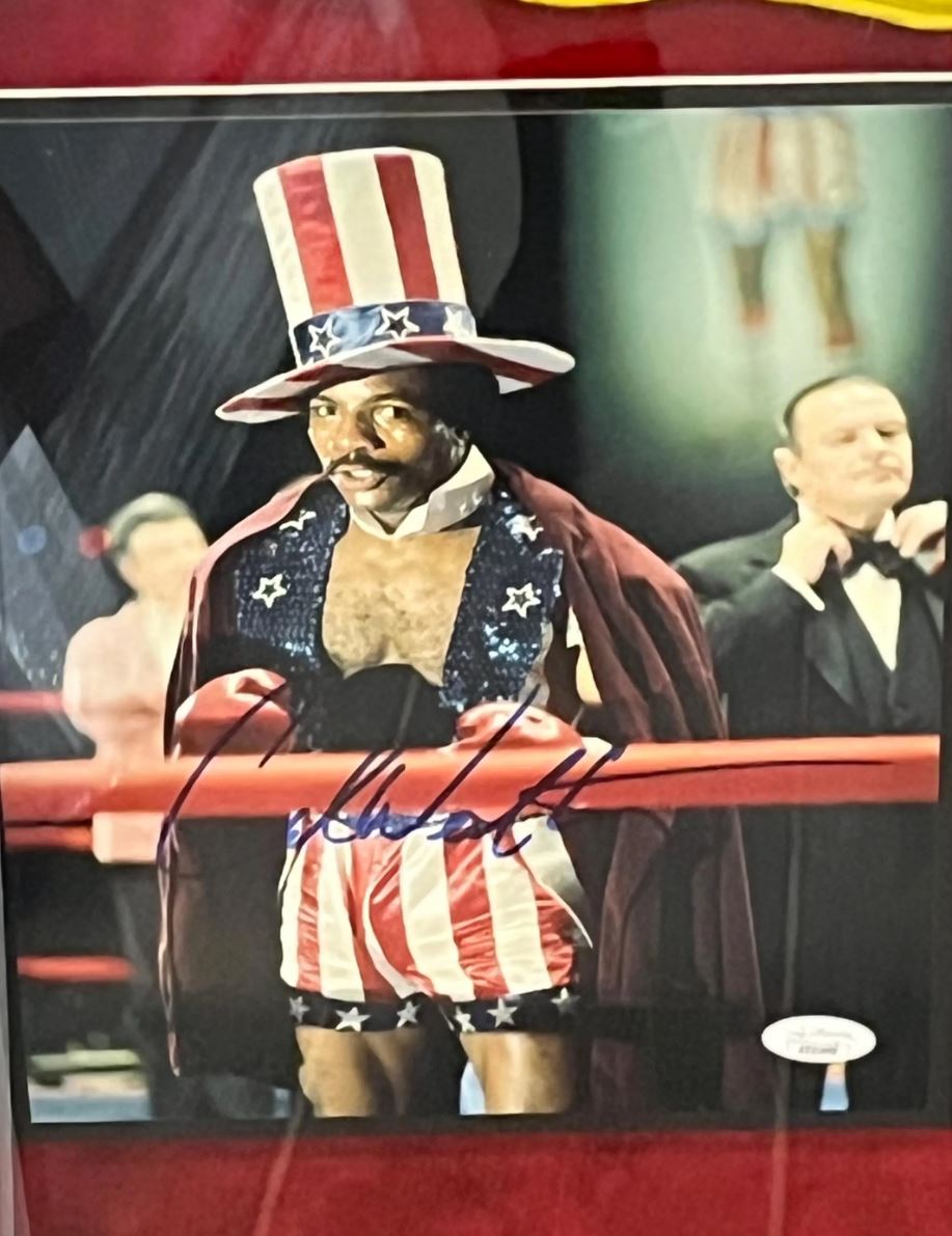 Cast of ROCKY Signed Collage Shadowbox Certified Signatures