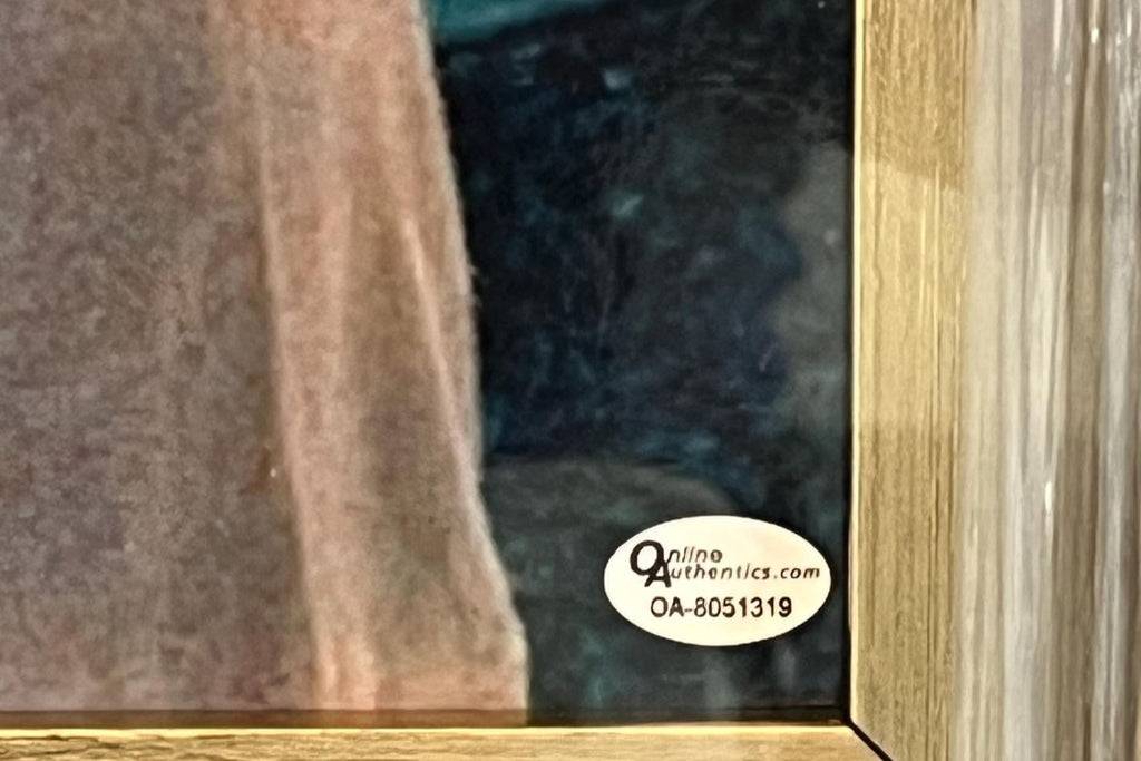 Muhammad Ali Signed Shadowbox Display featuring a 1996 Olympic Torch & Tickets