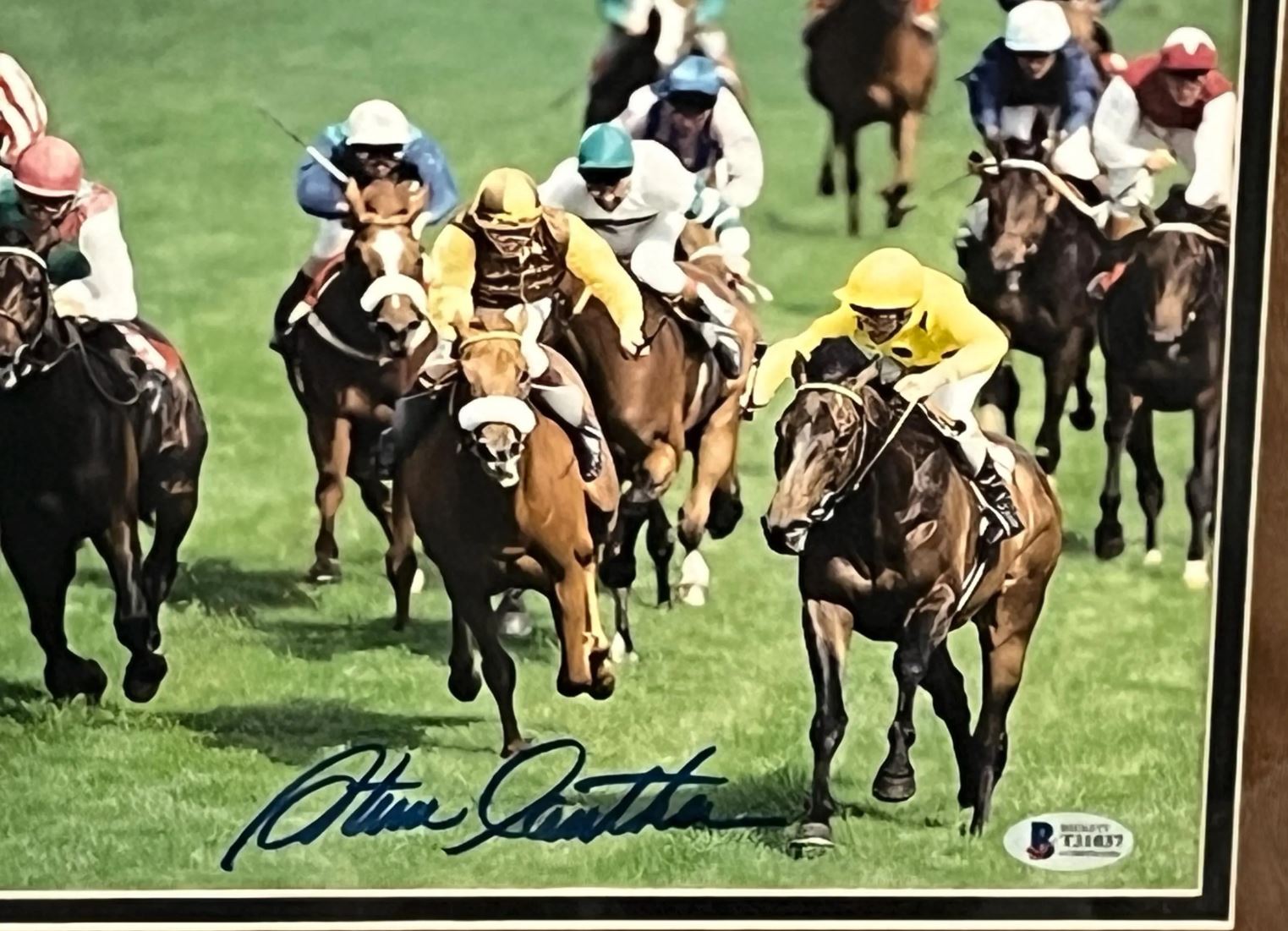 Triple Crown winning Jockeys Signed Photos custom framed Certified