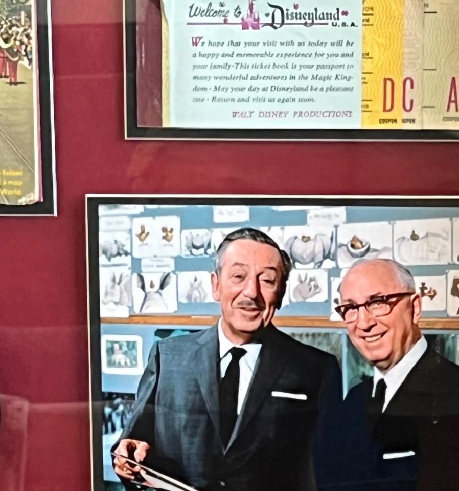 Walt & Roy Disney Signed Shadowbox Framed with Props Certified
